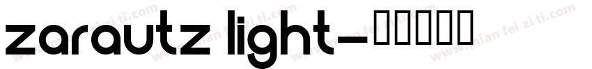 ZARAUTZ Light字体转换